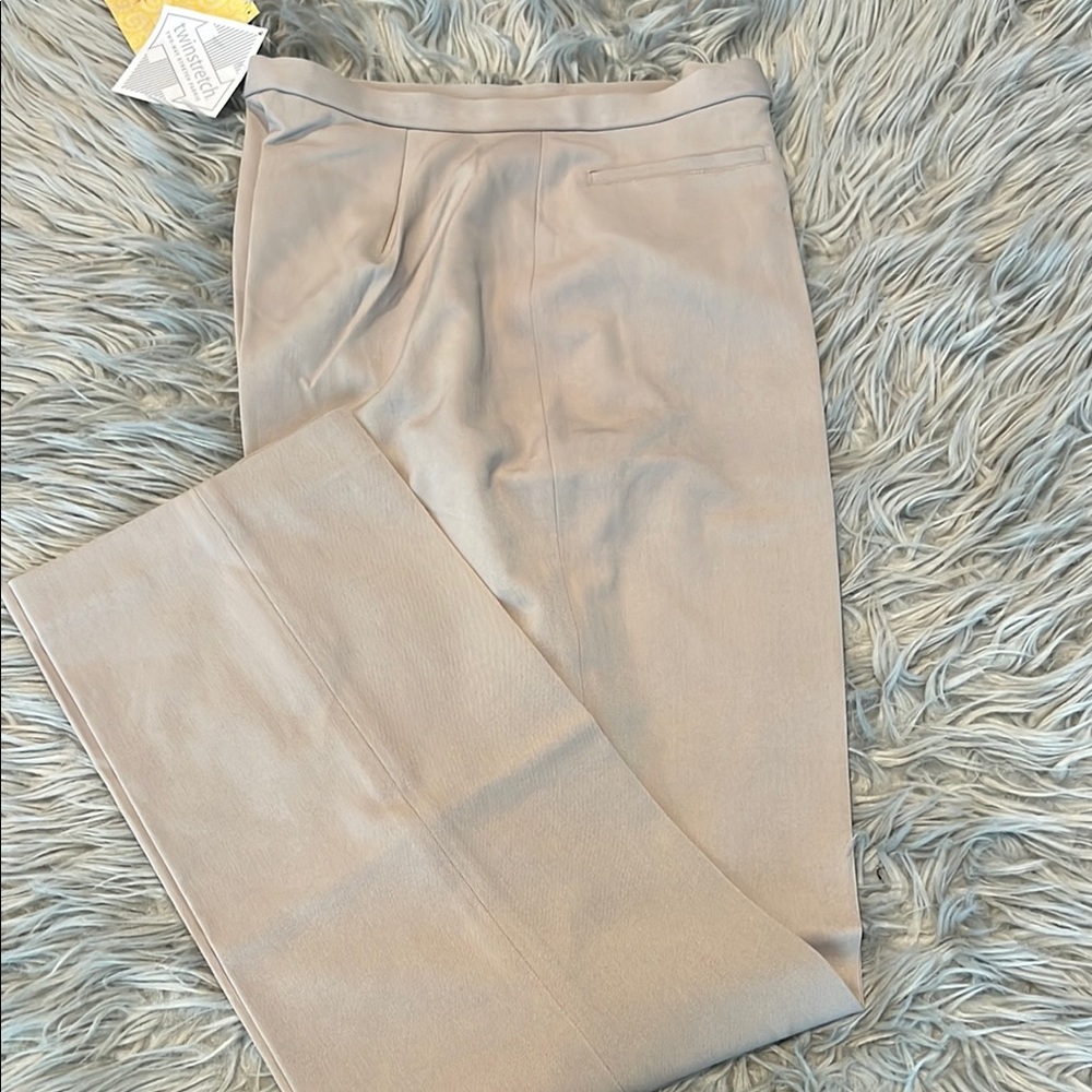 Dialogue Tan Tailored Trousers